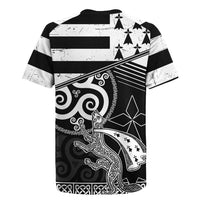 Brittany Ermine Celtic Rugby Jersey Black Celtic Triskels - Wonder Print Shop