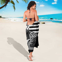 Brittany Ermine Celtic Sarong Black Celtic Triskels - Wonder Print Shop