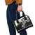 Brittany Ermine Celtic Shoulder Handbag Black Celtic Triskels - Wonder Print Shop