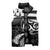 Brittany Ermine Celtic Sleeveless Puffer Jacket Black Celtic Triskels - Wonder Print Shop