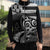 Brittany Ermine Celtic Sleeveless Puffer Jacket Black Celtic Triskels - Wonder Print Shop
