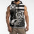 Brittany Ermine Celtic Sleeveless Zip Hoodie Black Celtic Triskels - Wonder Print Shop