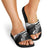 Brittany Ermine Celtic Slide Sandals Black Celtic Triskels - Wonder Print Shop
