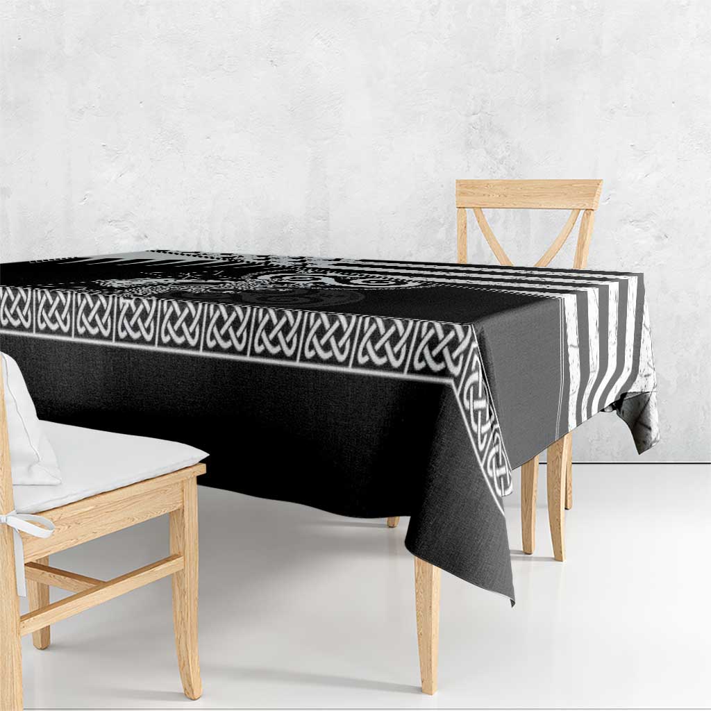 Brittany Ermine Celtic Tablecloth Black Celtic Triskels - Wonder Print Shop