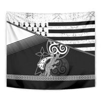 Brittany Ermine Celtic Tapestry Black Celtic Triskels - Wonder Print Shop