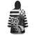Brittany Ermine Celtic Wearable Blanket Hoodie Black Celtic Triskels - Wonder Print Shop