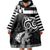 Brittany Ermine Celtic Wearable Blanket Hoodie Black Celtic Triskels - Wonder Print Shop