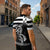 Brittany Ermine Celtic Zipper Polo Shirt Black Celtic Triskels - Wonder Print Shop