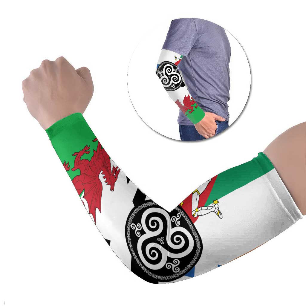 Celtic Nations Flag Arm Sleeves Six Celtic Countries Heritage - Wonder Print Shop
