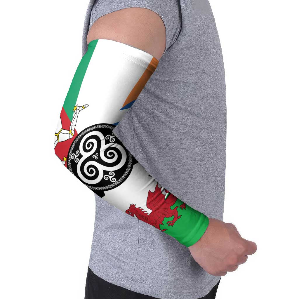 Celtic Nations Flag Arm Sleeves Six Celtic Countries Heritage - Wonder Print Shop