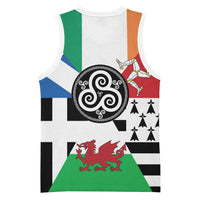 Celtic Nations Flag Basketball Jersey Six Celtic Countries Heritage - Wonder Print Shop