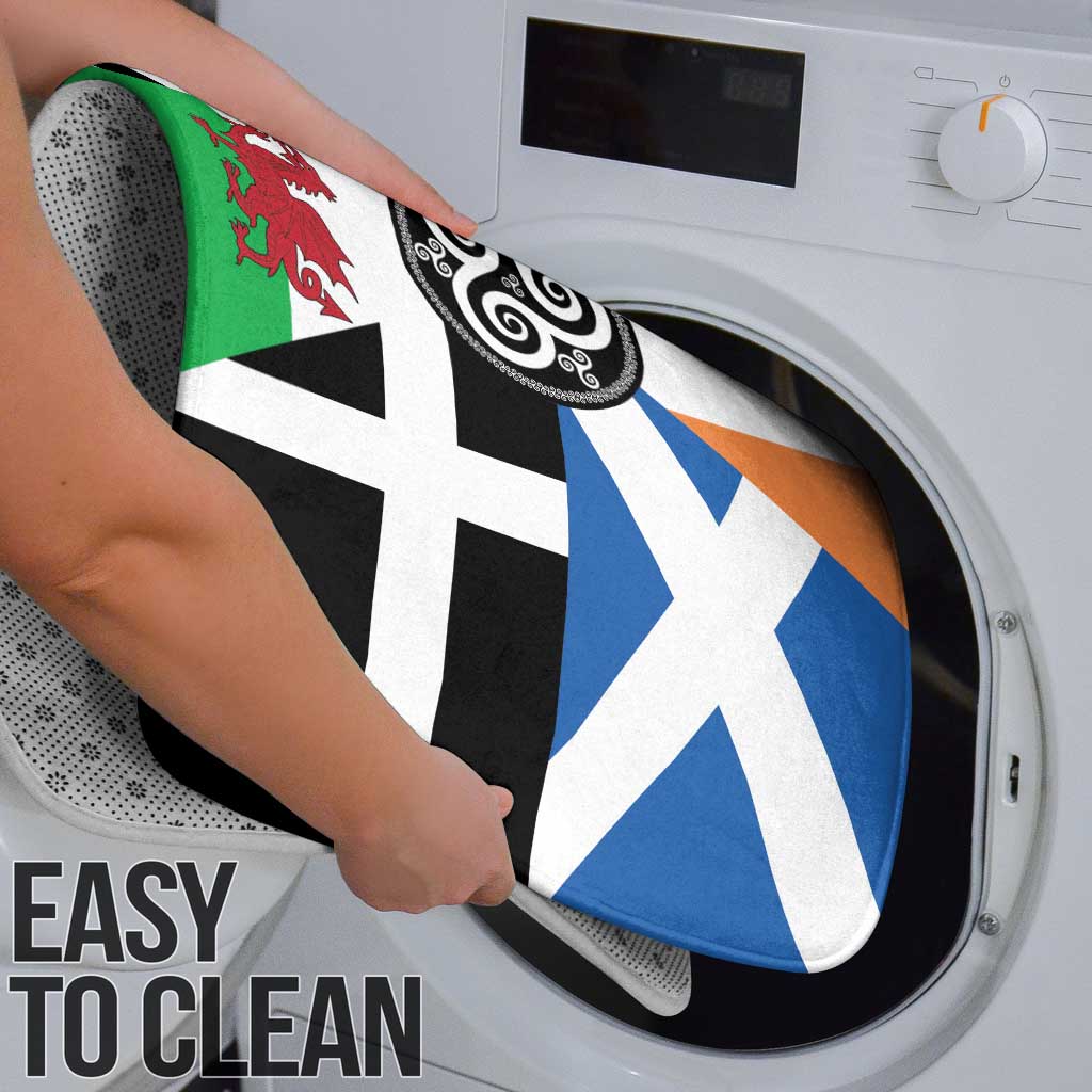 Celtic Nations Flag Bathroom Set Six Celtic Countries Heritage - Wonder Print Shop