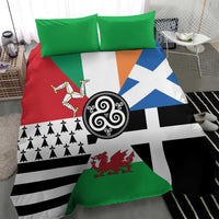 Celtic Nations Flag Bedding Set Six Celtic Countries Heritage - Wonder Print Shop