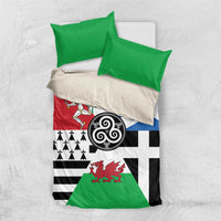 Celtic Nations Flag Bedding Set Six Celtic Countries Heritage - Wonder Print Shop