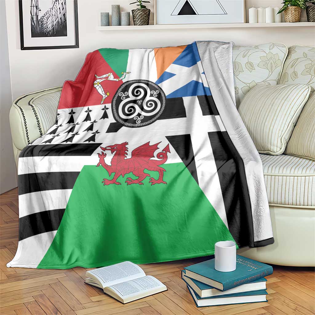 Celtic Nations Flag Blanket Six Celtic Countries Heritage - Wonder Print Shop