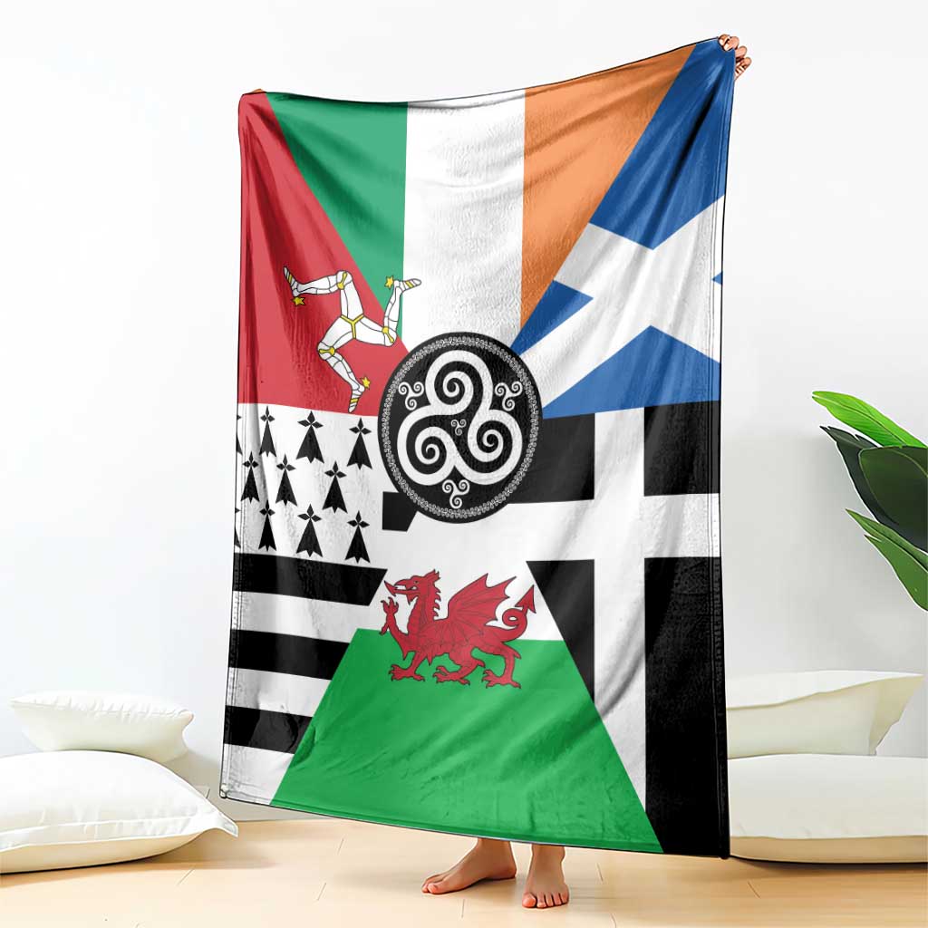 Celtic Nations Flag Blanket Six Celtic Countries Heritage - Wonder Print Shop
