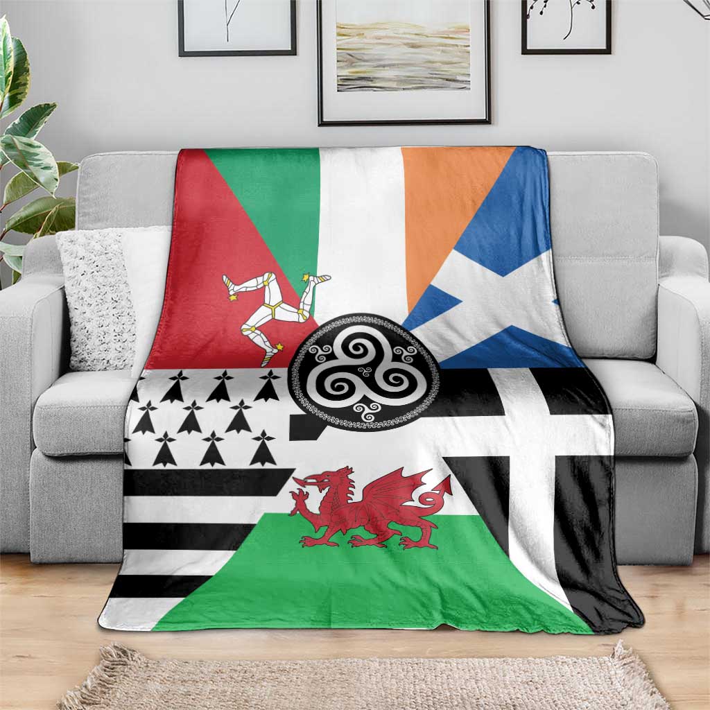 Celtic Nations Flag Blanket Six Celtic Countries Heritage - Wonder Print Shop