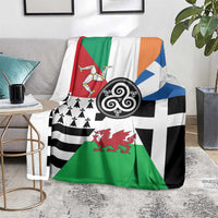 Celtic Nations Flag Blanket Six Celtic Countries Heritage - Wonder Print Shop