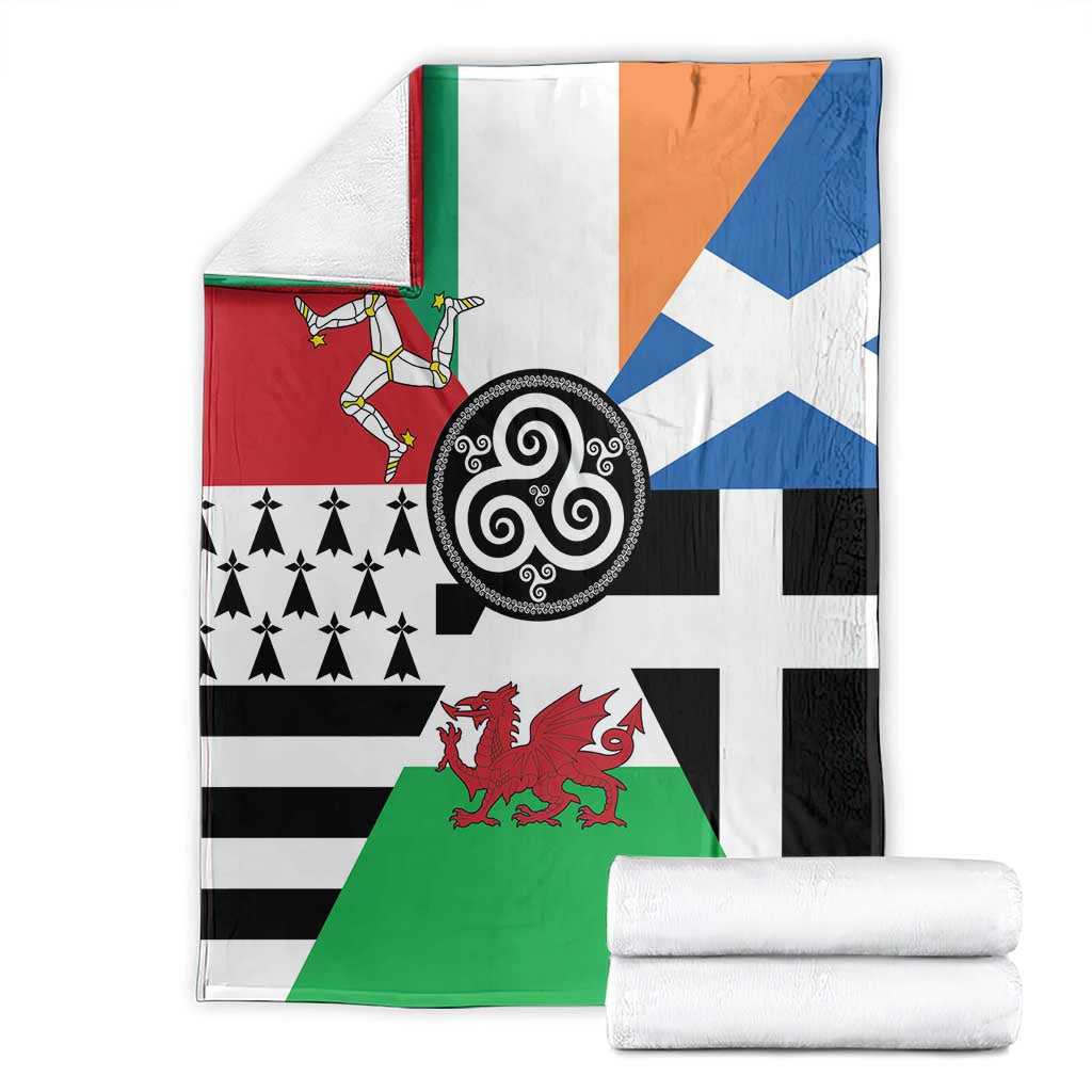 Celtic Nations Flag Blanket Six Celtic Countries Heritage - Wonder Print Shop
