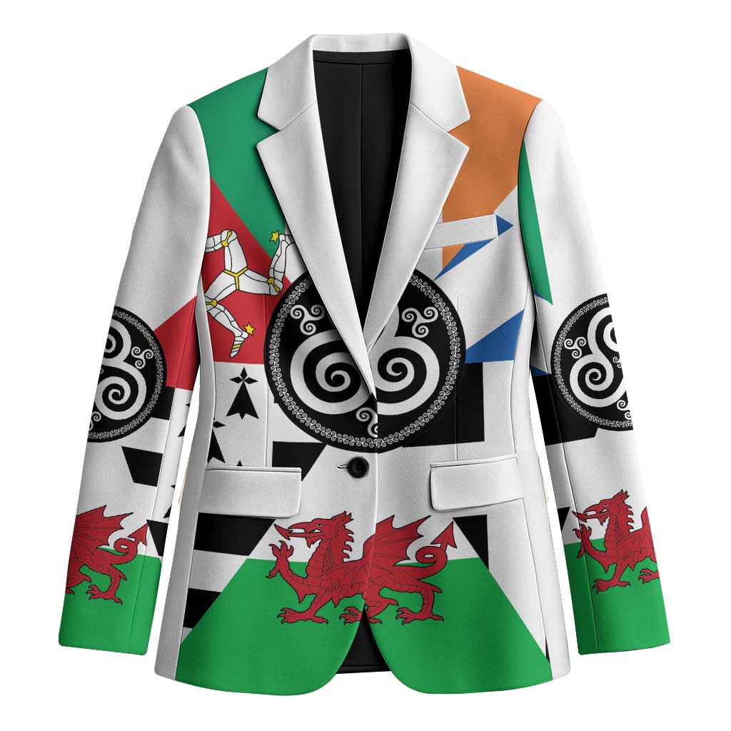 Celtic Nations Flag Blazer Six Celtic Countries Heritage - Wonder Print Shop