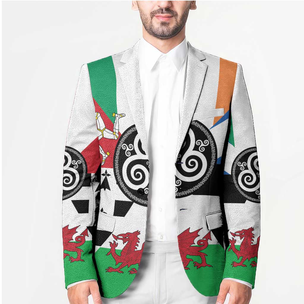Celtic Nations Flag Blazer Six Celtic Countries Heritage - Wonder Print Shop