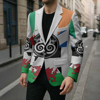 Celtic Nations Flag Blazer Six Celtic Countries Heritage - Wonder Print Shop
