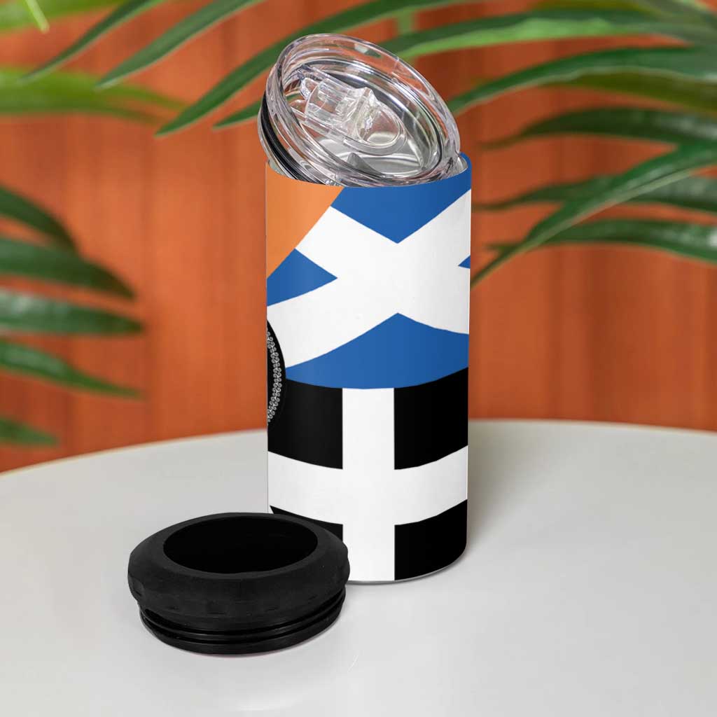 Celtic Nations Flag 4 in 1 Can Cooler Tumbler Six Celtic Countries Heritage - Wonder Print Shop