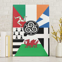 Celtic Nations Flag Canvas Wall Art Six Celtic Countries Heritage - Wonder Print Shop