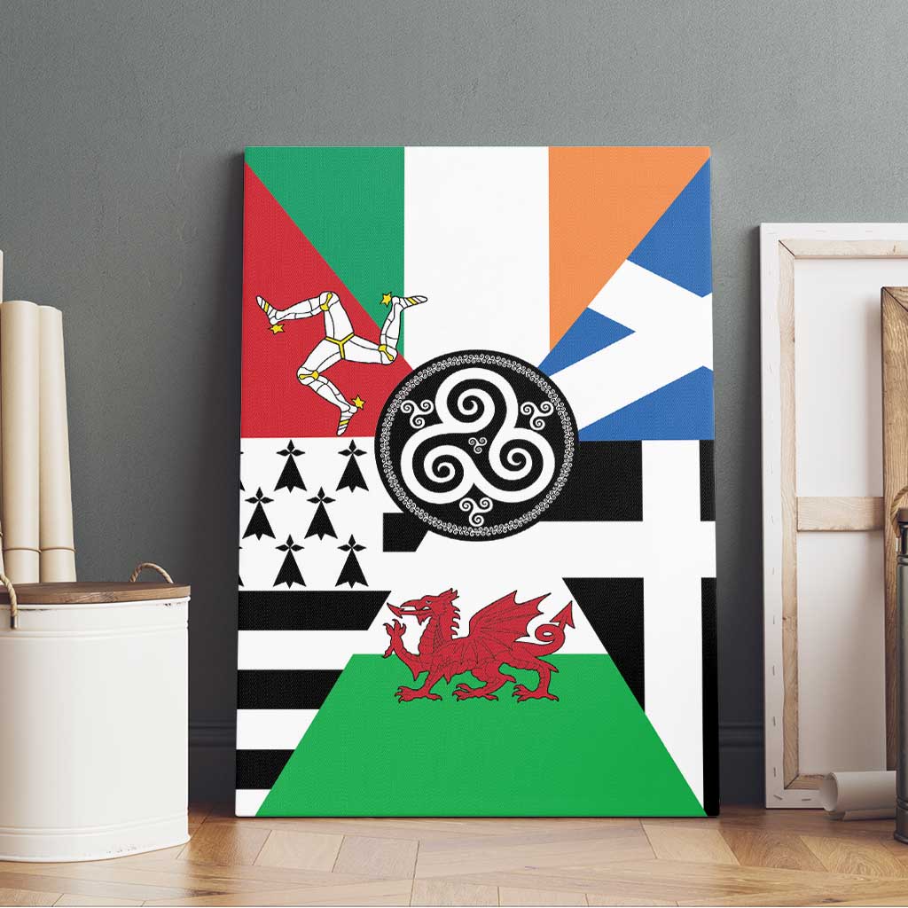 Celtic Nations Flag Canvas Wall Art Six Celtic Countries Heritage - Wonder Print Shop