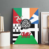 Celtic Nations Flag Canvas Wall Art Six Celtic Countries Heritage - Wonder Print Shop