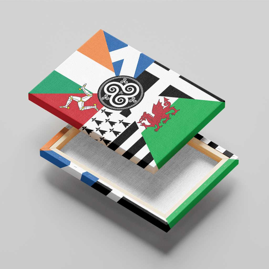 Celtic Nations Flag Canvas Wall Art Six Celtic Countries Heritage - Wonder Print Shop
