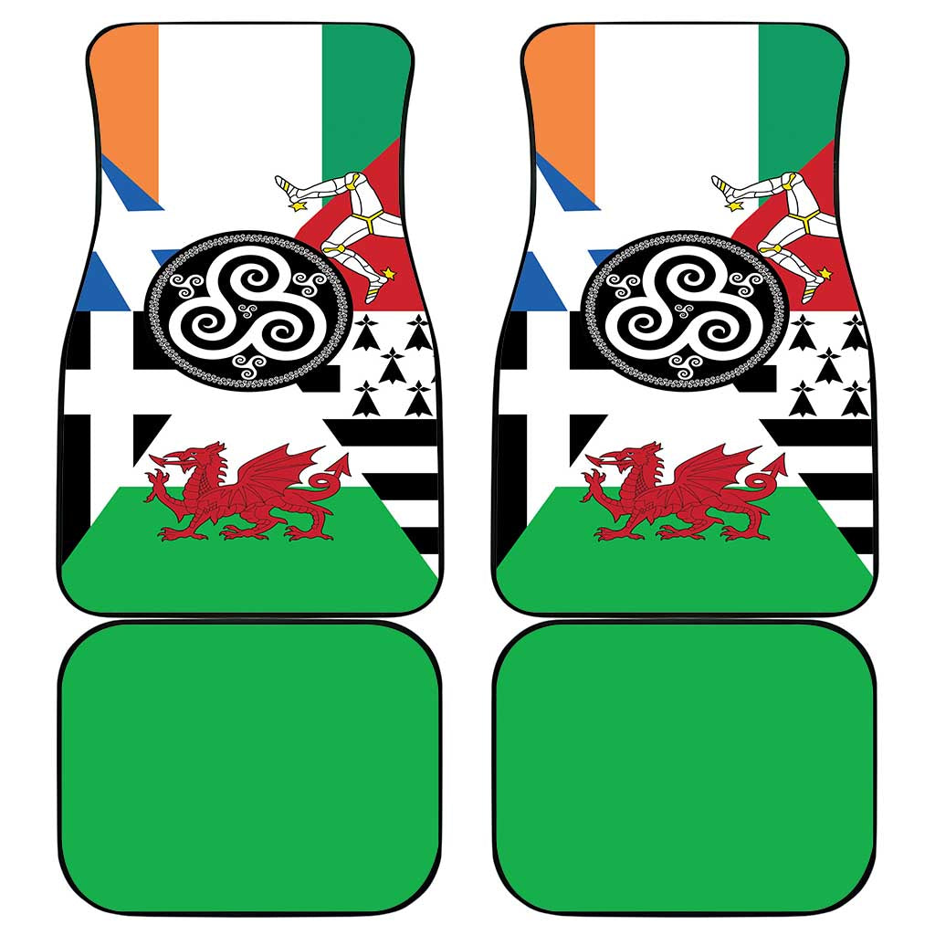 Celtic Nations Flag Car Mats Six Celtic Countries Heritage - Wonder Print Shop