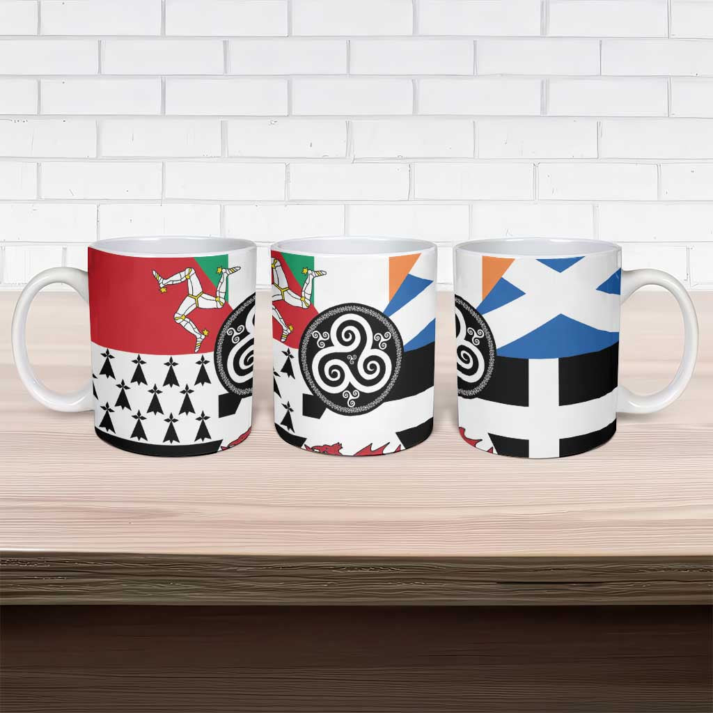 Celtic Nations Flag Ceramic Mug Six Celtic Countries Heritage - Wonder Print Shop