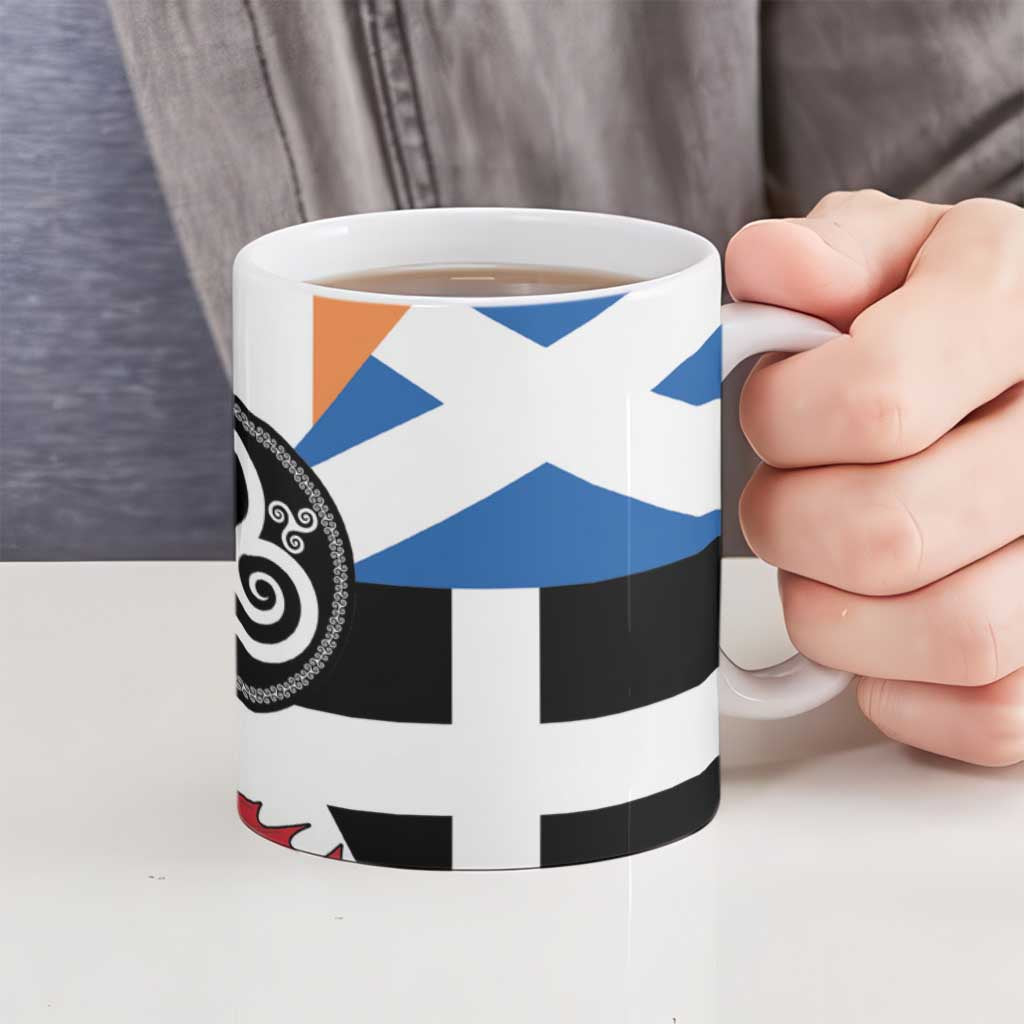 Celtic Nations Flag Ceramic Mug Six Celtic Countries Heritage - Wonder Print Shop