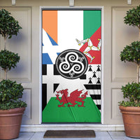 Celtic Nations Flag Door Cover Six Celtic Countries Heritage - Wonder Print Shop