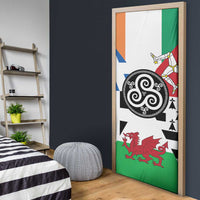 Celtic Nations Flag Door Cover Six Celtic Countries Heritage - Wonder Print Shop