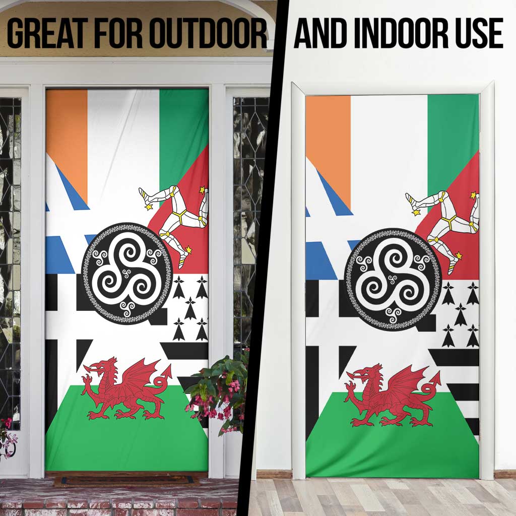 Celtic Nations Flag Door Cover Six Celtic Countries Heritage - Wonder Print Shop