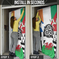 Celtic Nations Flag Door Cover Six Celtic Countries Heritage - Wonder Print Shop