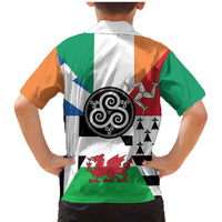 Celtic Nations Flag Family Matching Mermaid Dress and Hawaiian Shirt Six Celtic Countries Heritage - Wonder Print Shop