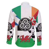 Celtic Nations Flag Family Matching Mermaid Dress and Hawaiian Shirt Six Celtic Countries Heritage - Wonder Print Shop