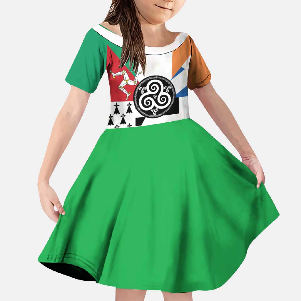 Celtic Nations Flag Family Matching Tank Maxi Dress and Hawaiian Shirt Six Celtic Countries Heritage - Wonder Print Shop