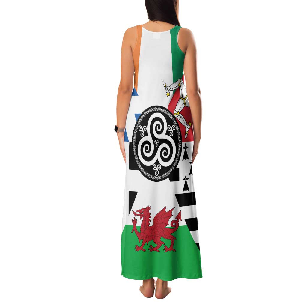 Celtic Nations Flag Family Matching Tank Maxi Dress and Hawaiian Shirt Six Celtic Countries Heritage - Wonder Print Shop