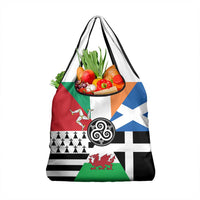 Celtic Nations Flag Grocery Bag Six Celtic Countries Heritage - Wonder Print Shop