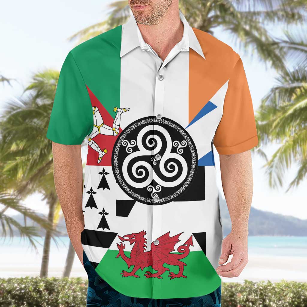 Celtic Nations Flag Hawaiian Shirt Six Celtic Countries Heritage - Wonder Print Shop