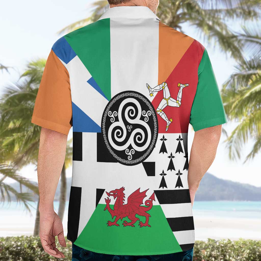 Celtic Nations Flag Hawaiian Shirt Six Celtic Countries Heritage - Wonder Print Shop