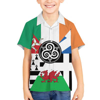 Celtic Nations Flag Hawaiian Shirt Six Celtic Countries Heritage - Wonder Print Shop