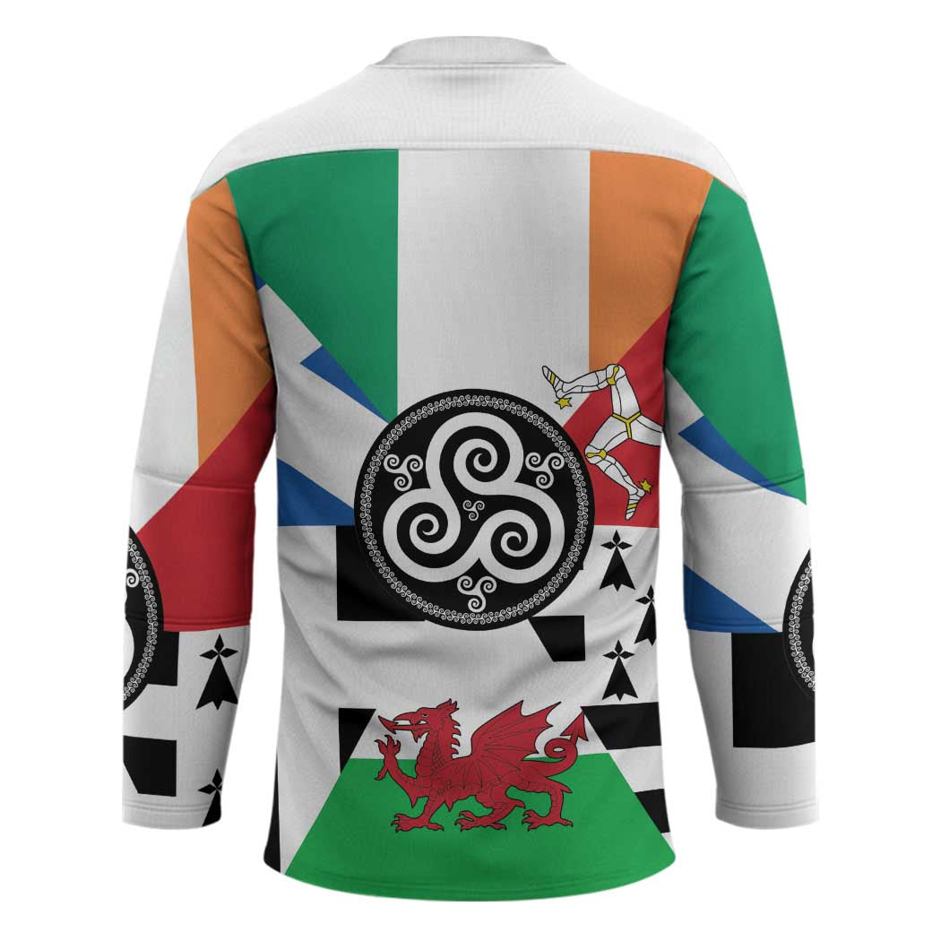 Celtic Nations Flag Hockey Jersey Six Celtic Countries Heritage - Wonder Print Shop