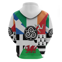 Celtic Nations Flag Hoodie Six Celtic Countries Heritage - Wonder Print Shop