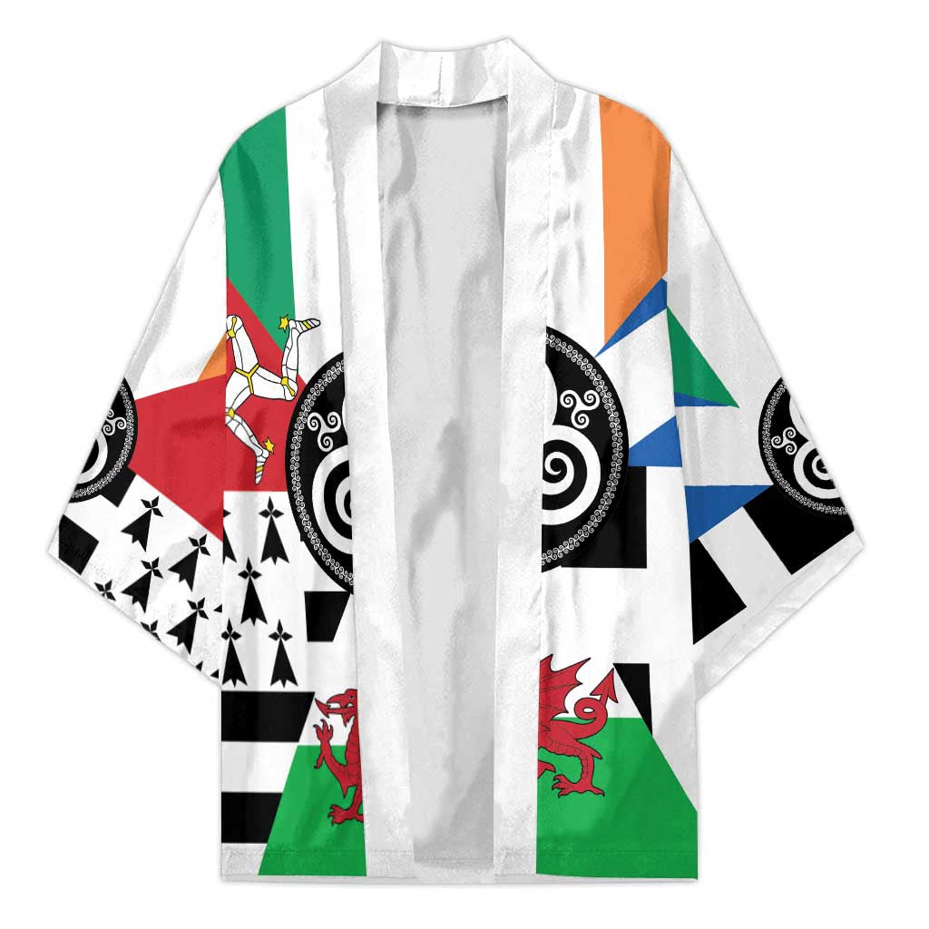 Celtic Nations Flag Kimono Six Celtic Countries Heritage - Wonder Print Shop
