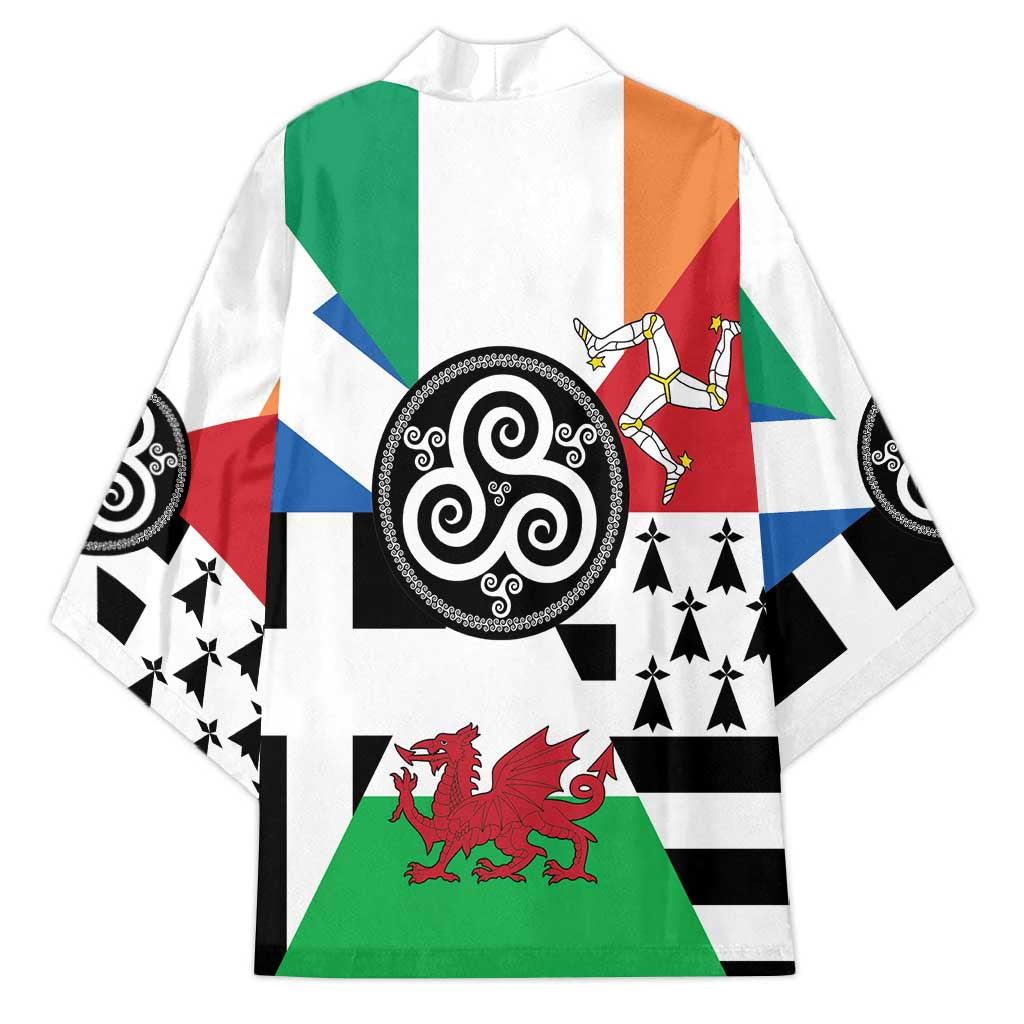 Celtic Nations Flag Kimono Six Celtic Countries Heritage - Wonder Print Shop